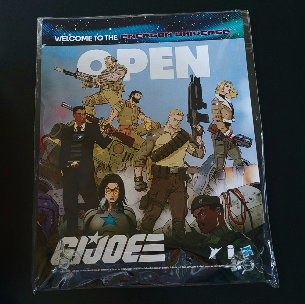 G. I. Joe Promotional Open & Closed Sign